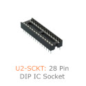U2-SCKT: 28 Pin DIP IC Socket