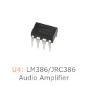 U4: LM386/JRC386 Audio Amplifier