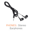 PHONES: Stereo Earphones